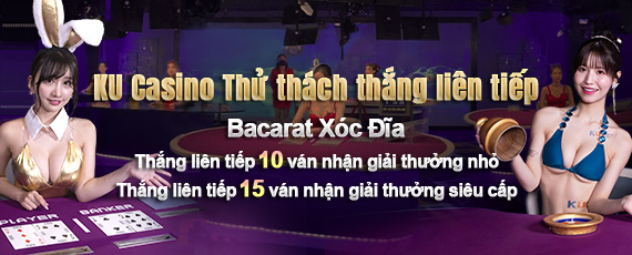 KU CASINO Nhận thưởng siêu cấp khi thắng liên tiếp tại KU CASINO