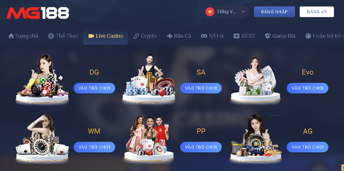 Top app casino uy tín ⭐️ web sòng bạc trực tuyến 2024 App casino Mg188