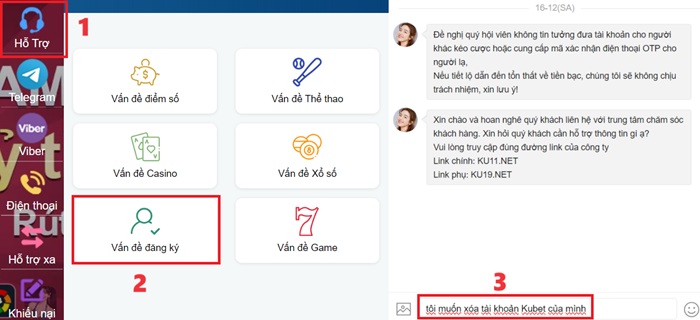 Hướng dẫn cách xoá tài khoản Kubet siêu an toàn nhất Hướng dẫn cách xóa tài khoản Kubet trong vòng 15 phút