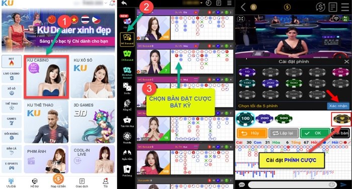 Tìm hiểu Baccarat Ku Casino được yêu thích nhất 2023 Hướng dẫn vào chơi tại Baccarat Kubet