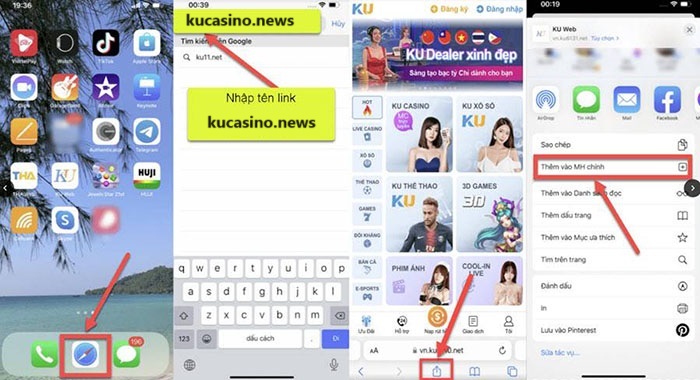 Tải Ku casino Hướng dẫn tải Ku casino cho IOS